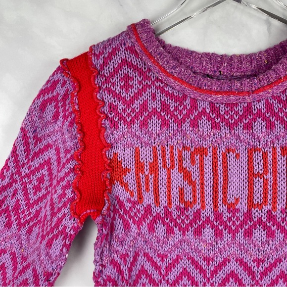 NWT Urban Outfitters BDG Noah Mystic Crew Neck Chunky Knit Sweater Top Pink S - Picture 4 of 10